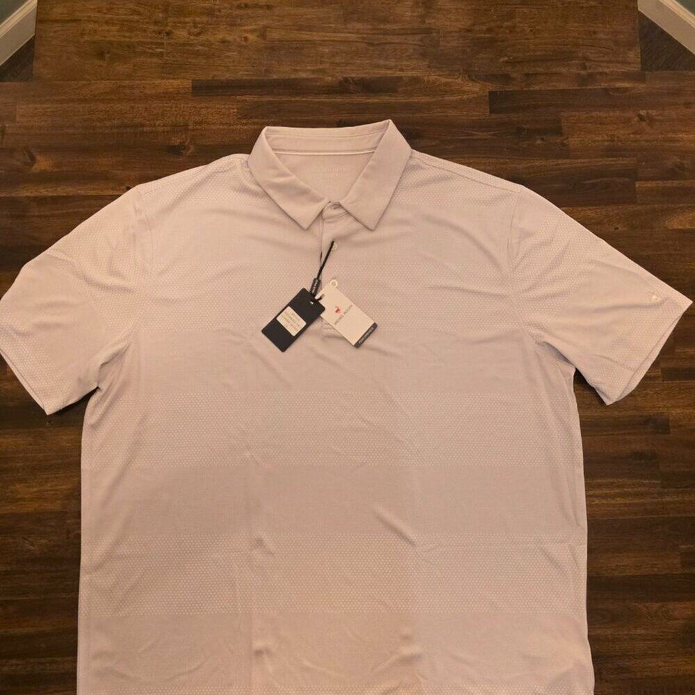 Michel Rouen Men's Performance Polo Shirt 2XL Lavender Heather Golf MRPS034